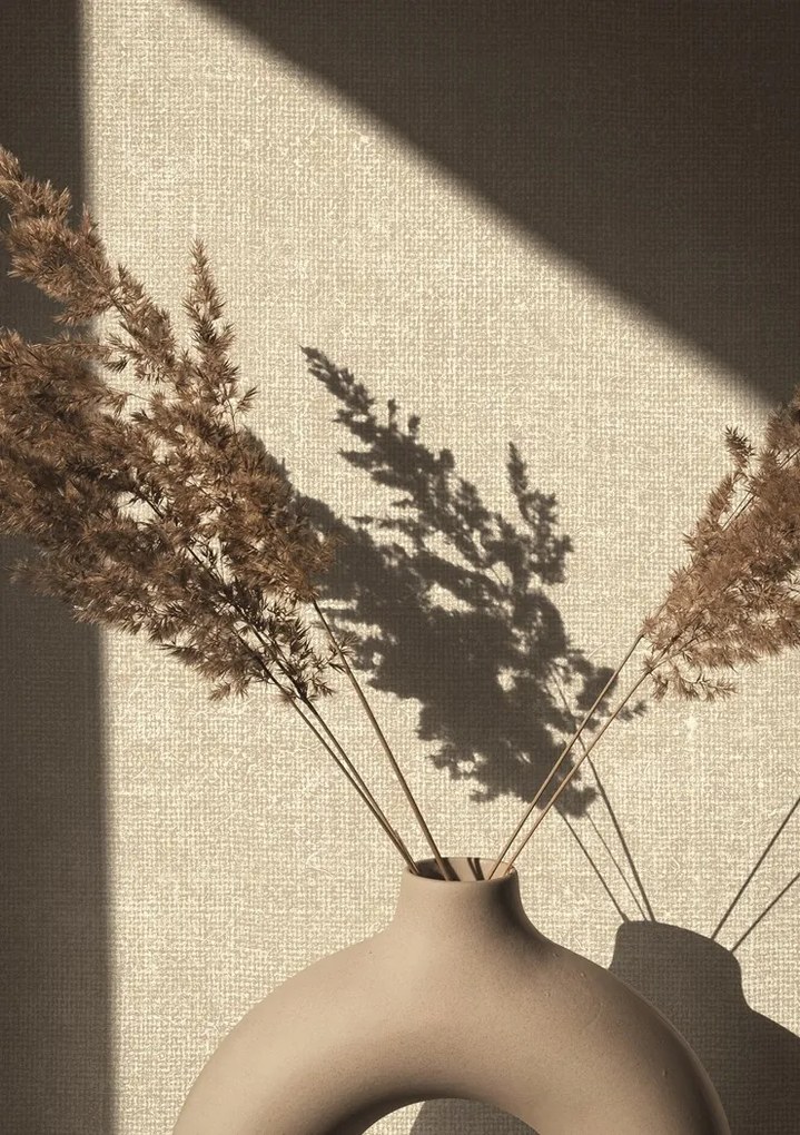 Bézs Vinil Szövet Utánzatú Fali Tapéta