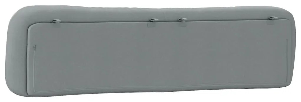 világosszürke szövet fejtámla párna Hvar 200 cm