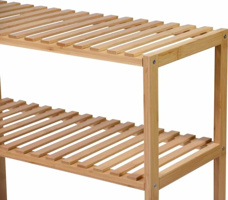 Bambusz polc 3 polc 60 x 26 x 66 cm