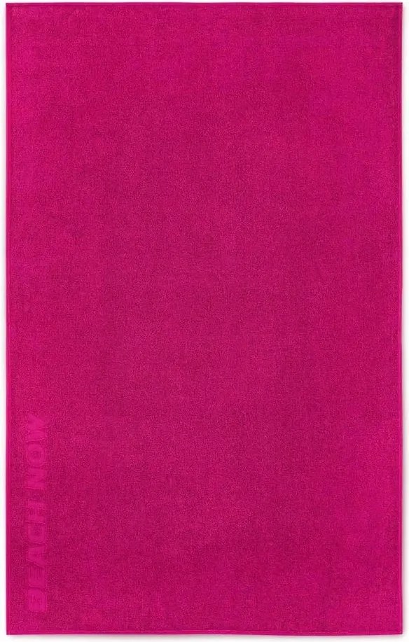 Strandtörölköző 100x160 Beach now rózsaszín pamut frottír strand Zwoltex