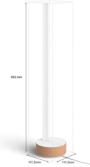 Philips Hue SIGNE LED RGBW asztali lámpa, állítható, 11,8W, 230V, 2000-6500K