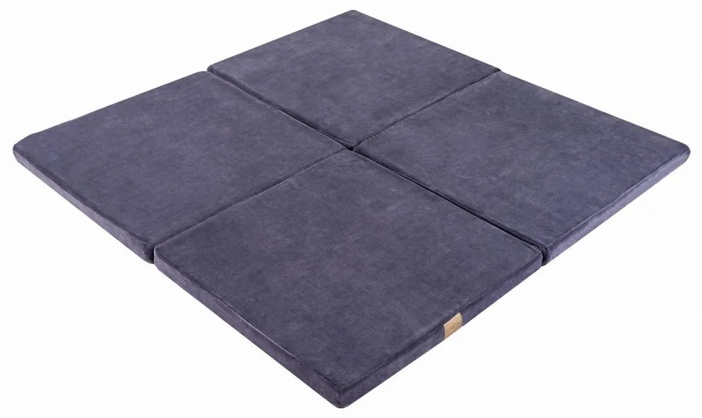 Szürkéskék játszószőnyeg 120x120 cm – Meowbaby