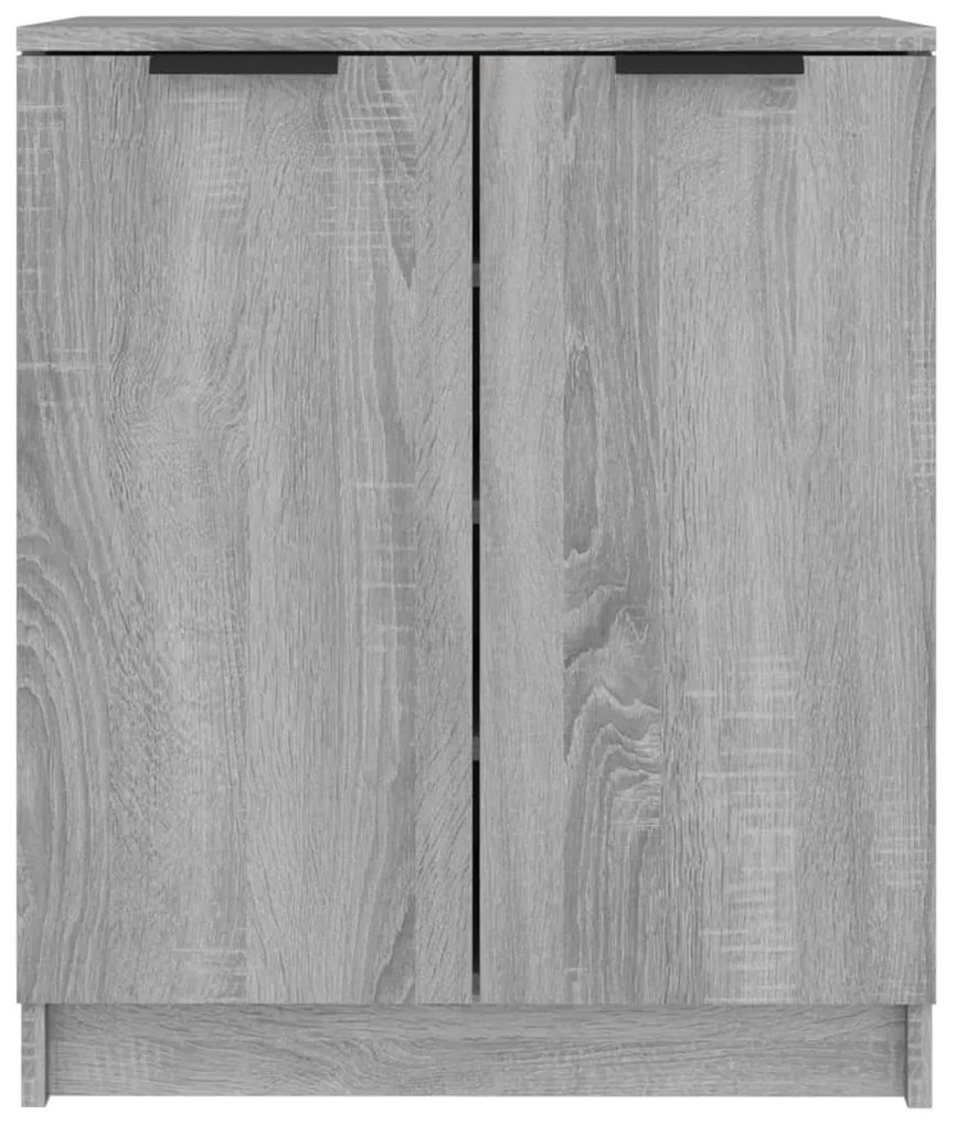 szürke sonoma színű szerelt fa cipősszekrény 59 x 35 x 70 cm
