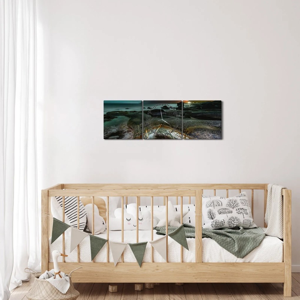 Kép - Éjszakai jelenet (órával) (90x30 cm)
