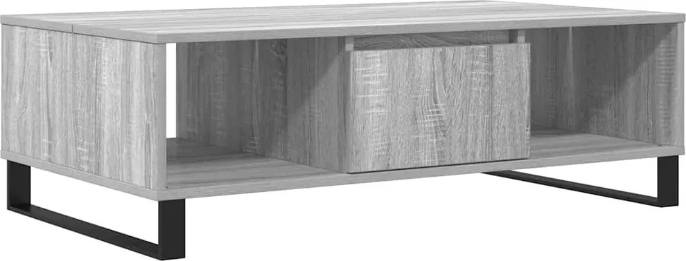 vidaXL szürke sonoma szerelt fa dohányzóasztal 104 x 60 x 35 cm