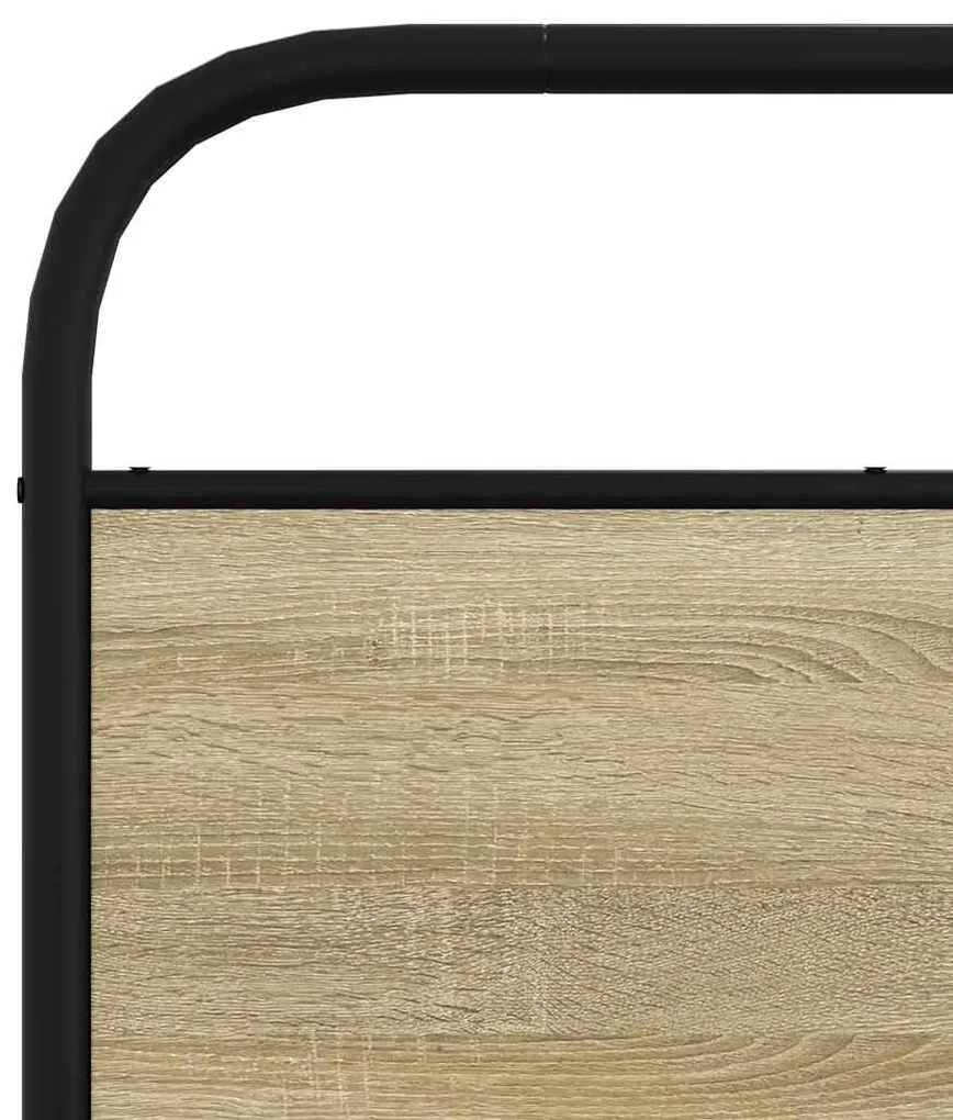 vidaXL ágykeret matrac nélkül 80x200 cm sonoma tölgyfa műfa