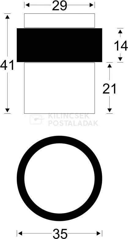 Ajtóütköző rozsdamentes NOW