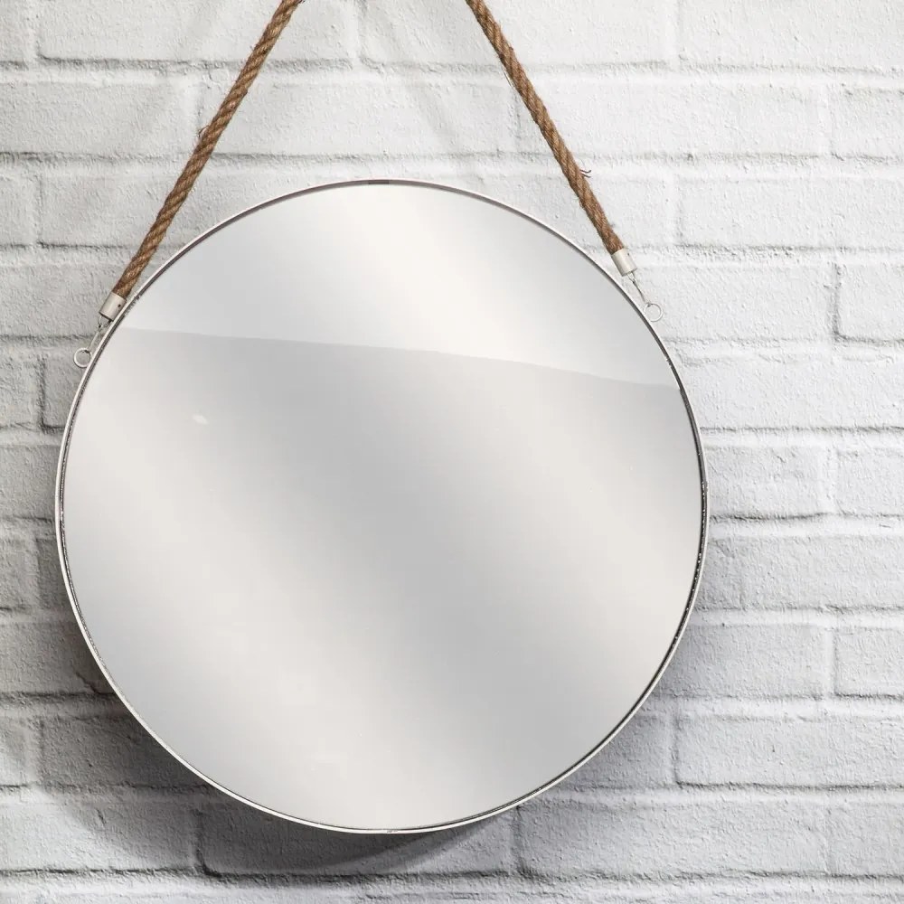 Fehér kerek MIRROR tükör