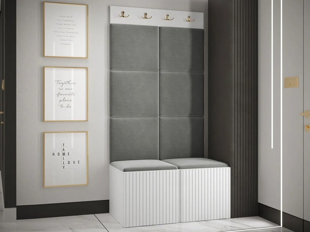 Előszoba Tewarota Slim IV (fehér + szürke) . 1104848
