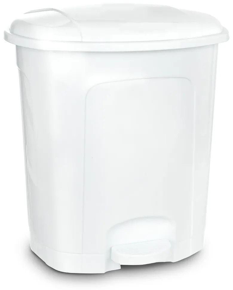 Fehér műanyag pedálos szemetes 30 l – Orion