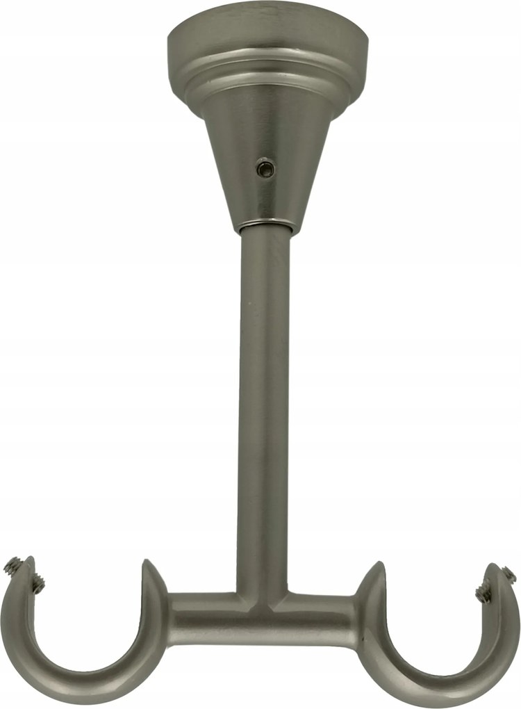 Mennyezeti Függönykarnis Tartó dupla Fém 19mm Szatén