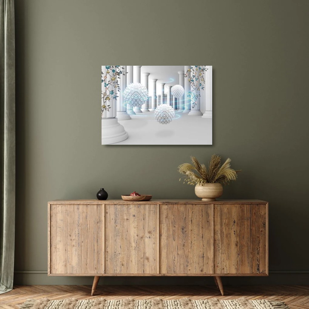 Antik stílusú absztrakt képek (üvegen) (70x50 cm)