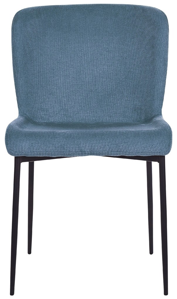 Kék kárpitozott szék kétdarabos szettben ADA Beliani