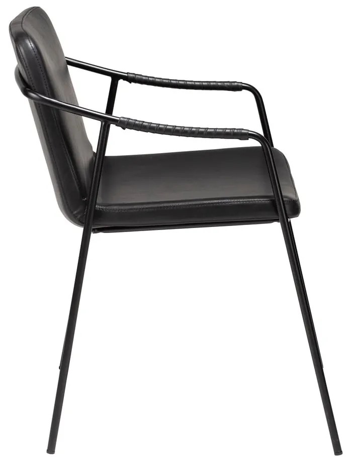 Boto fekete bőrutánzat étkezőszék - DAN-FORM Denmark