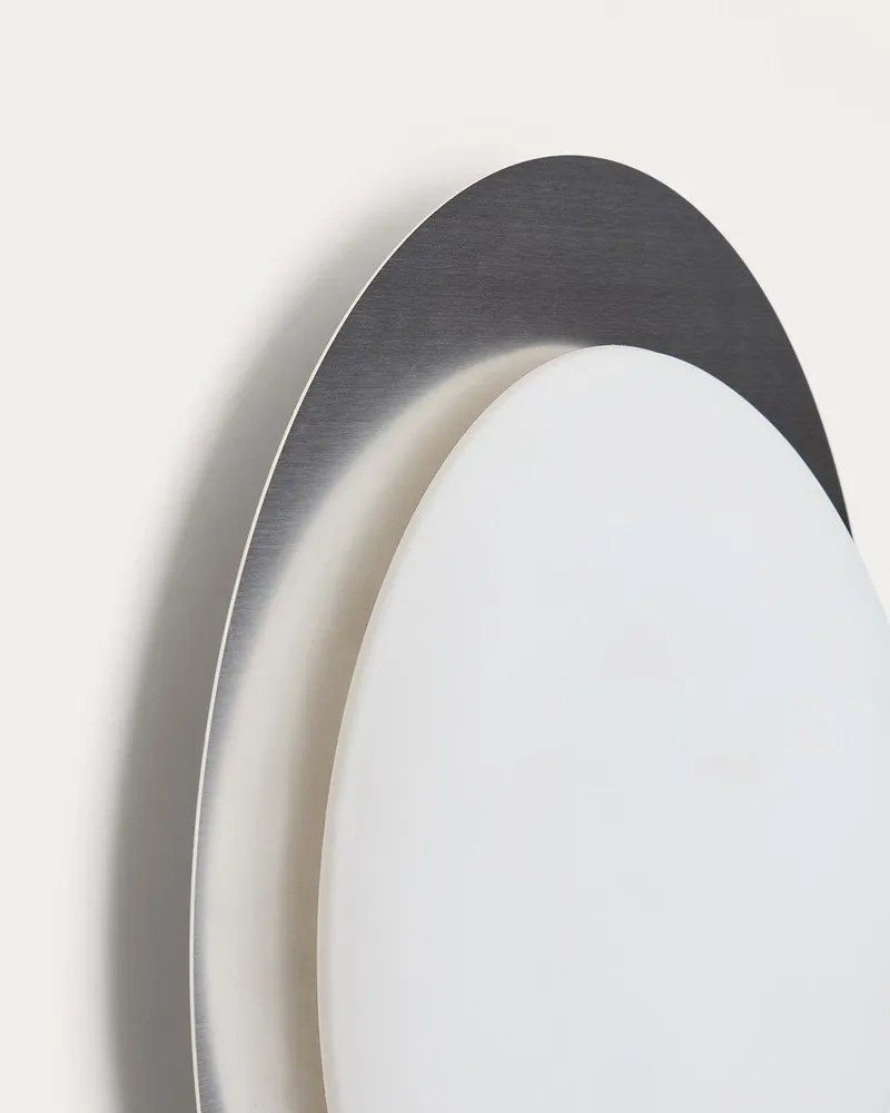 Szürke LED fali lámpa ø 40 cm Novae – Kave Home