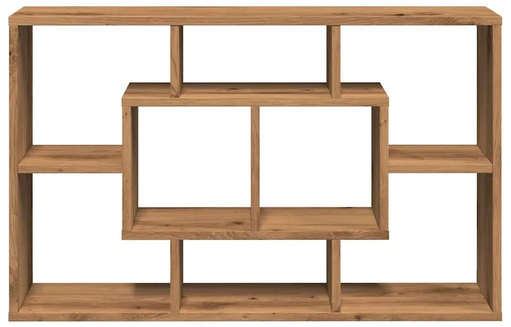 kézműves tölgyfa fali polc 85 x 16 x 52,5 cm redőzött fa