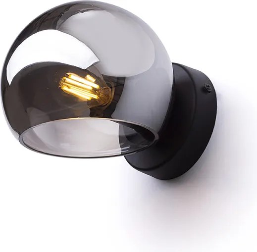 RENDL SOLARIS felületre szerelhető füstös üveg/fekete 230V LED E14 7W
