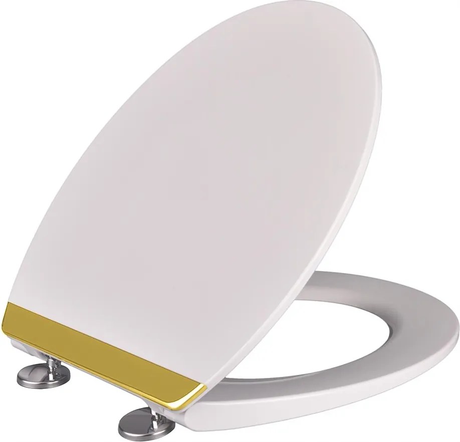 Wc Deszka Szabadon Ereszkedő Szilárd Kihúzható Duroplast Arany Modern Dekoráció