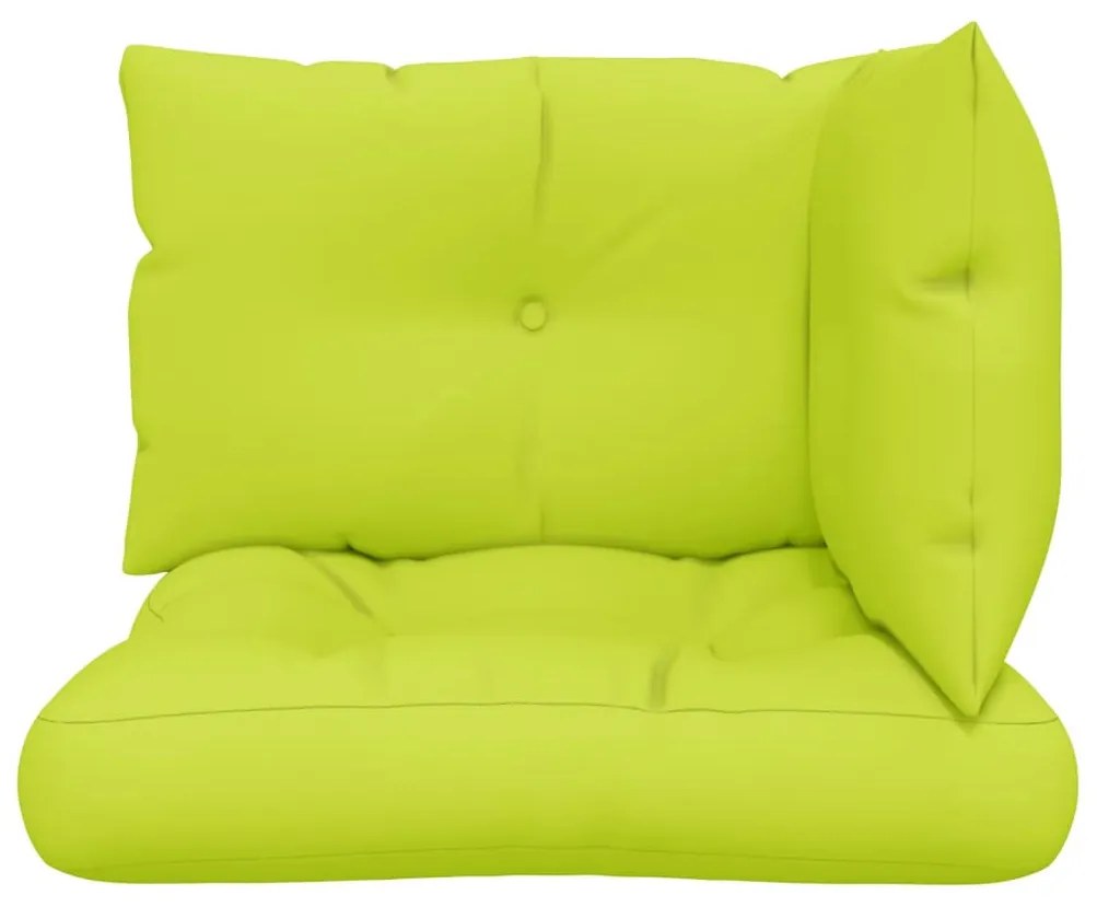 3 db élénkzöld szövet raklappárna