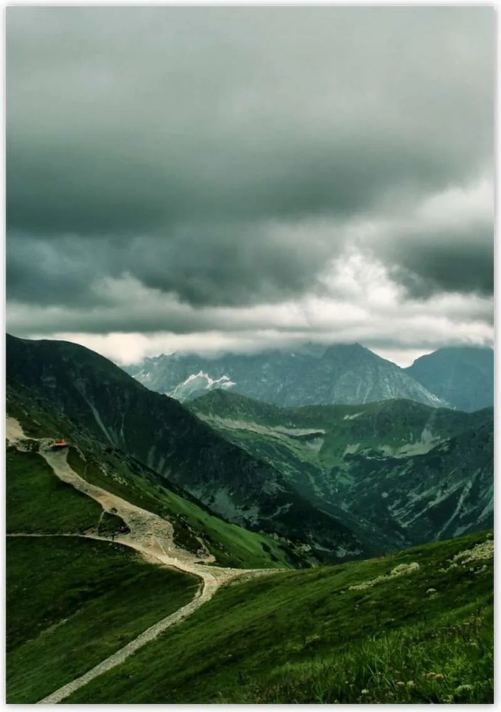 Poszterek 70x100 Tátra Lengyel hegyek Kilátás