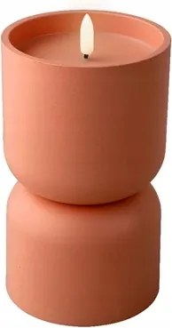 LED-es dekoratív terra gyertya 16,5 cm, strapabíró műanyag
