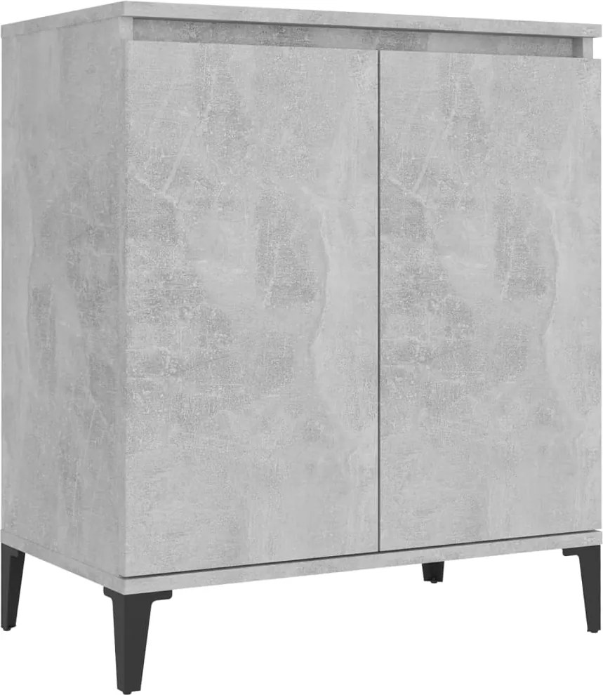 vidaXL betonszürke szerelt fa tálalószekrény 60 x 35 x 70 cm