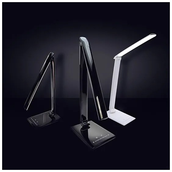 Brilagi - LED Dimmelhető asztali lámpa USB konnektorral LED/12W/230V fekete