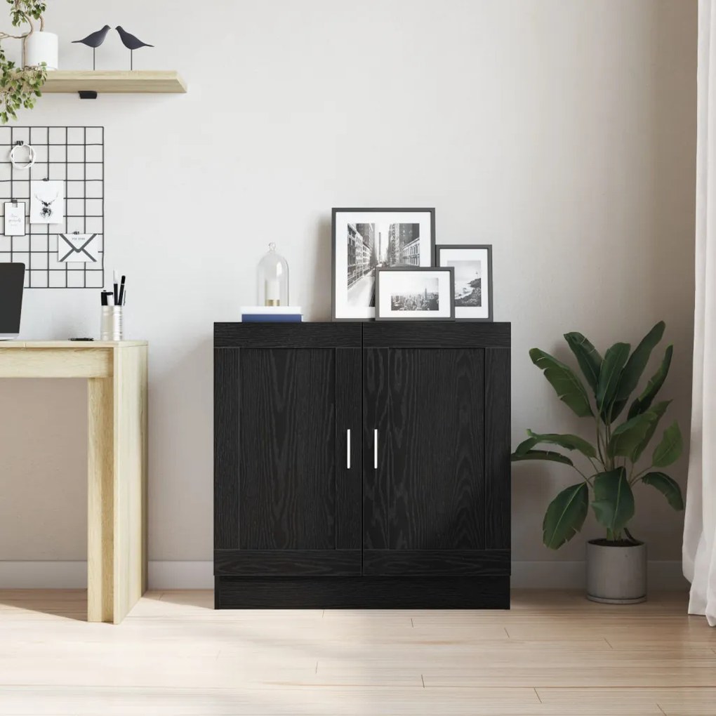Könyvespolc Fekete Tölgy 82,5x30,5x80 cm Mérnöki Fa
