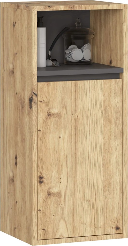 Függő Fürdőszoba Szekrény Vami W35 1D1W Artisan/grafit Akd