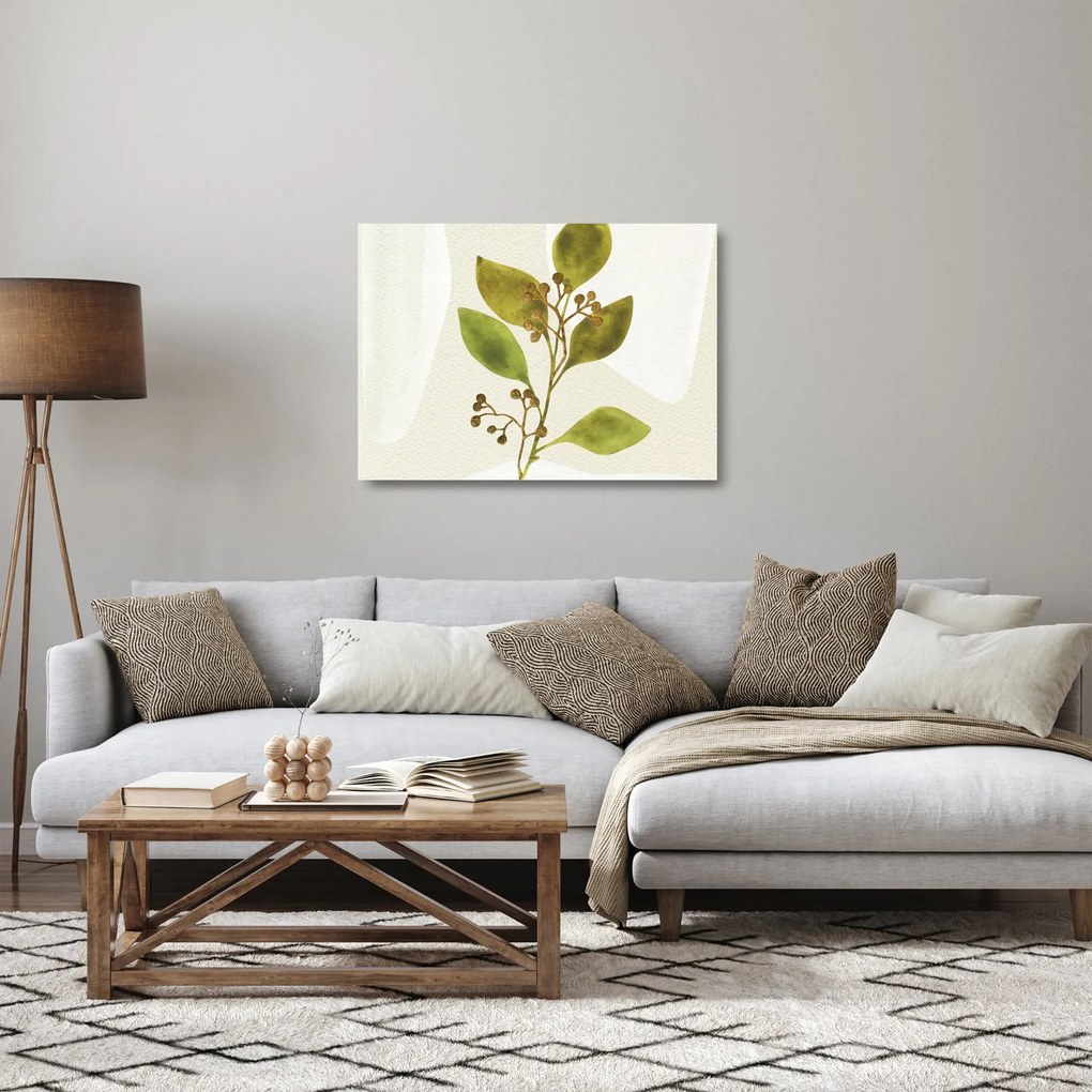 Üveg kép - Akvarell ág N⁰1 (70x50 cm)