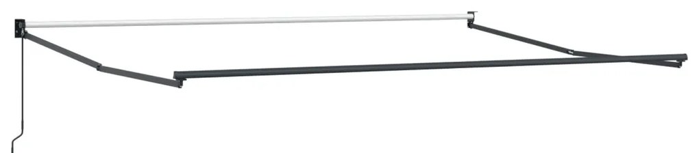 Kézi Behúzható Napernyő Sárga és Narancs 400x300 cm
