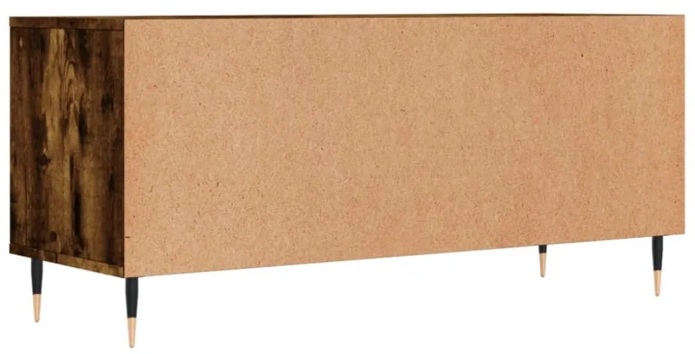 füstös tölgy színű szerelt fa TV-szekrény 100x34,5x44,5 cm