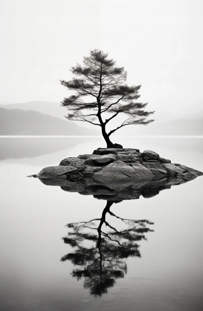 Poszter 53x81cm Magányos fa