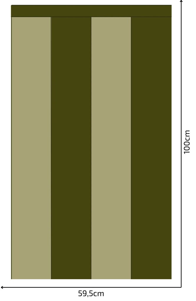PIPPER. Textil öntapadó tapéta - Egy téglalap - Khaki színű Méret: 60cm, Szín: Sötét