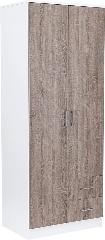 Miami gardróbszekrény 80x205 cm yorki tölgy-fehér
