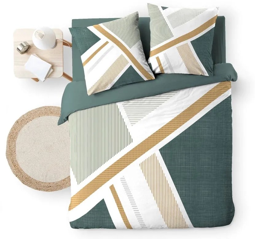 Fehér kétszemélyes-hosszabbított pamut ágyneműhuzat 240x220 cm Zephyr – douceur d'intérieur