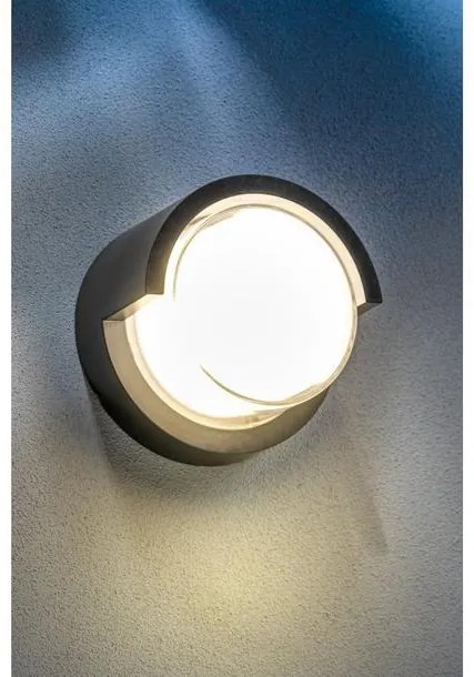 Lámpa Fali lámpa CANTI 12W, 1000lm, AC220-240V,50/60Hz, IP65, 4000K, kör