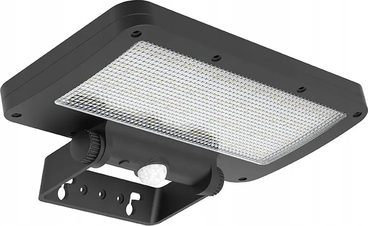 Led napelemes világítás szenzorral 5W 500lm 4000K Li-ion, fekete