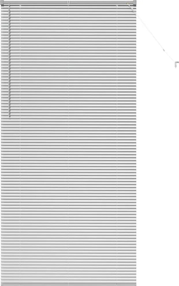 vidaXL Zsalugáter Redőnyök Ezüst 220 x 105 cm Alumínium