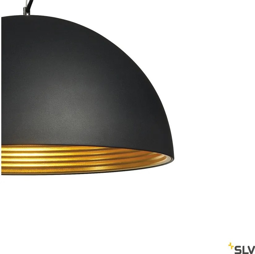 SLV 155930 FORCHINI Modern Függesztett Lámpa Fekete, Arany E27 IP20