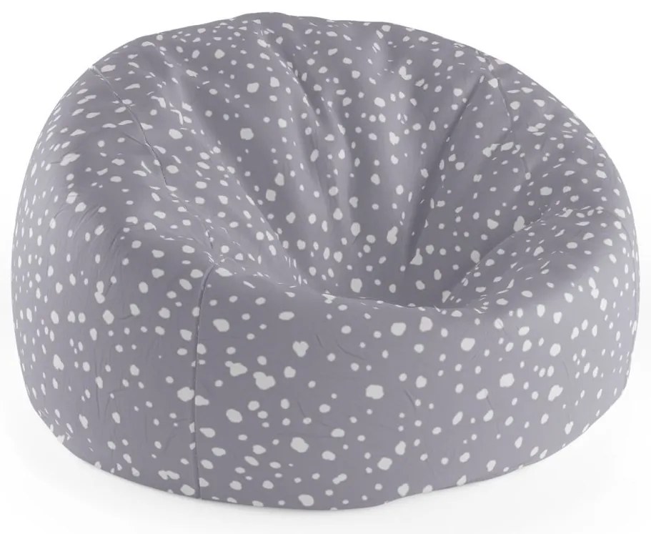 Cocoon babzsák fehér pöttyök lilán, lila