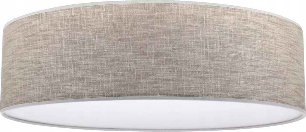 Mennyezeti Lámpa Lámpabúra Plafon Bézs Lenvászon Natúr Boho 50CM Fehér Plexi