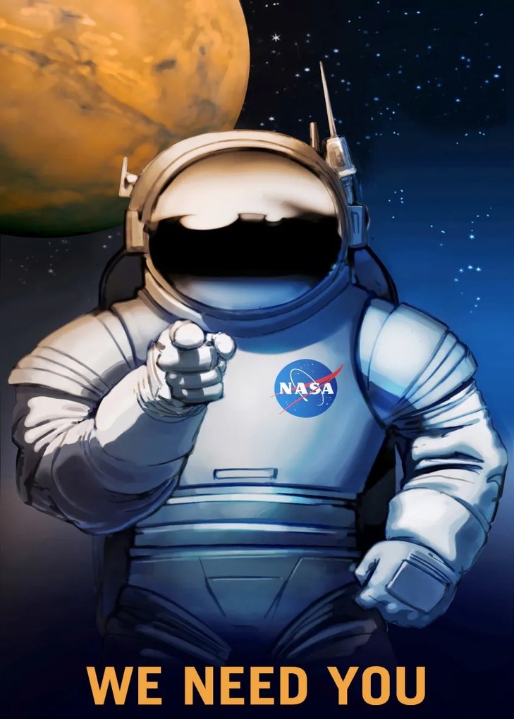 Nasa poszter We Need You 70x50cm