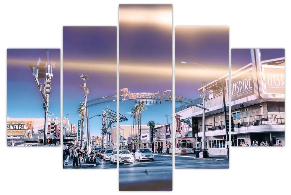 Kép egy utcáról Las Vegasban (150x105 cm)