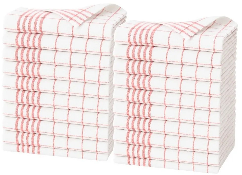 ARÔME HOME Konyhai törölköző, piros, 50 x 70 cm,20 db-os szett