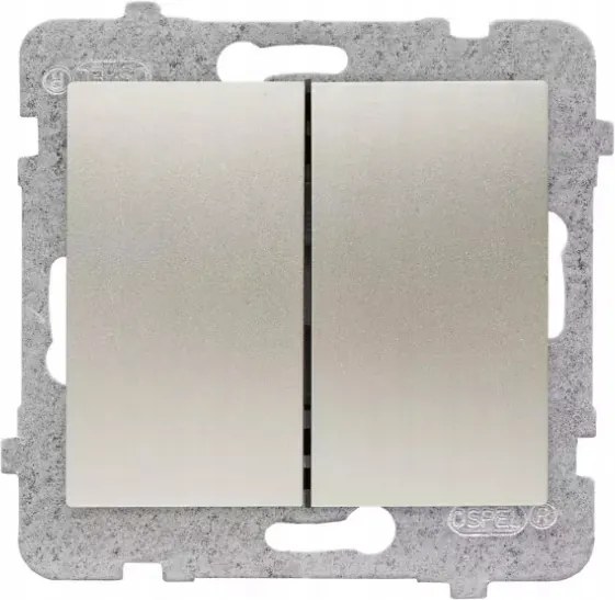 Dupla falsík alatti kapcsoló Polmark Sigma szatén LP-2D/m