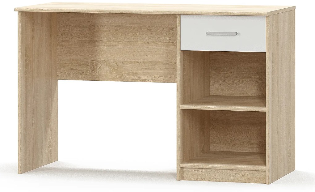 Íróasztal Terrell (szonoma tölgy + fehér). Akció -24%. 1053295