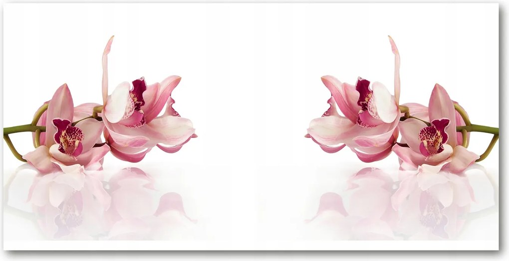Fotó vászonkép edzett üveg Orchidea 140x70