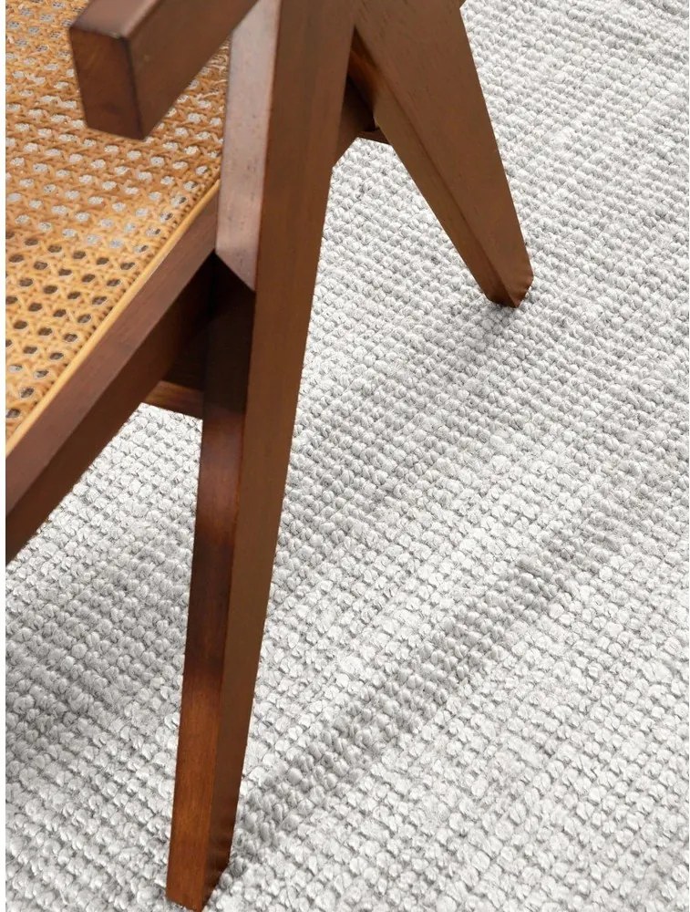 Világosszürke kétoldalas-kézi szövésű juta kerek szőnyeg ø 200 cm Bouclé Jaipur – Hanse Home