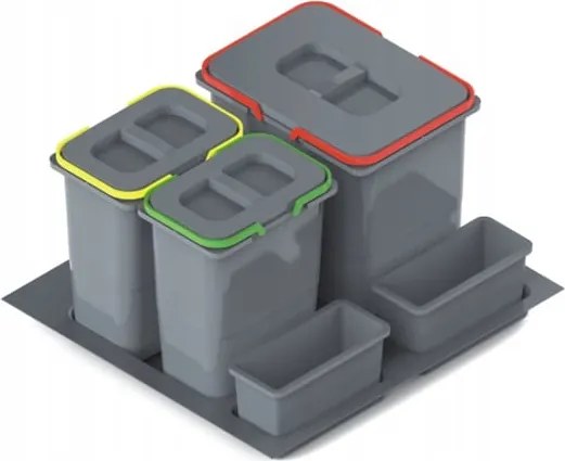 Hulladékgyűjtő Edények Rejs Praktiko Magas 1x20L 2x9L